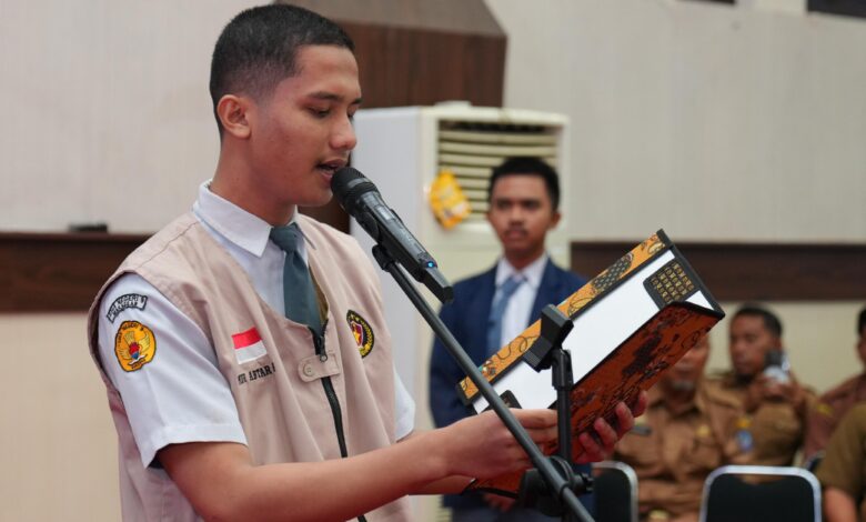 Jajaran Forkopimda Deklarasi Pemilu Damai Bersama Ketua OSIS dan UPT Disdik Sulsel