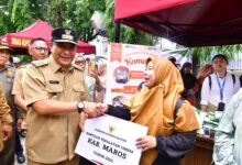 Launching Bantuan Pangan Kabupaten Maros 2024, Setiap Bulan Salurkan 147 Ton Beras