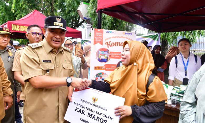 Launching Bantuan Pangan Kabupaten Maros 2024, Setiap Bulan Salurkan 147 Ton Beras