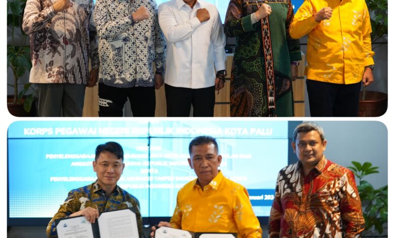 Korpri Kota Palu Tandatangani Kerja Sama dengan PT Taspen