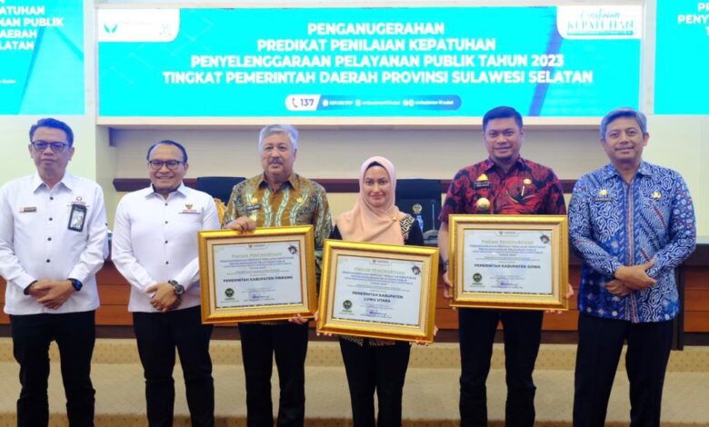 Penyelenggaraan Pelayanan Publik di Gowa Terbaik Ketiga Tingkat Sulsel