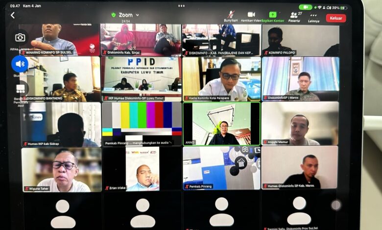 Perkuat Peran Humas, Diskominfo-SP Sulsel Gelar Rapat Koordinasi