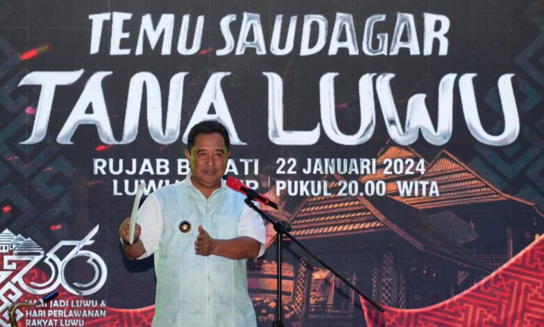 Pj Gubernur Sulsel Harap Saudagar Tana Luwu Pulang Kampung Berinvestasi