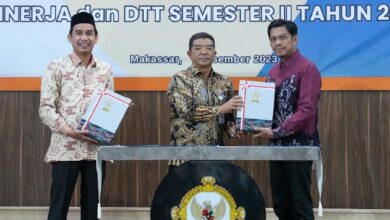PJ Sekda Makassar Terima LHPK dari BPK RI Sulsel Untuk Semester II Tahun 2023