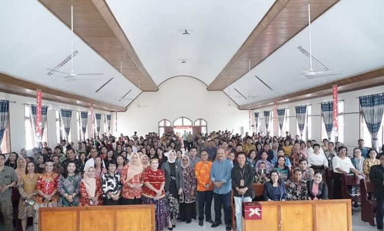 Wabup Sigi Bersama Sekda Sigi Hadiri Perayaan Natal dan Syukur Tahun Baru POPTKK