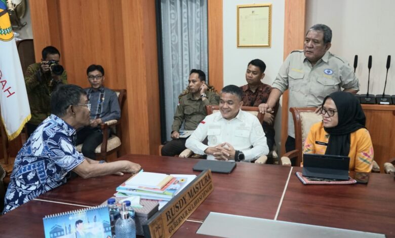 Hadianto Rasyid Temui Gubernur Rusdy, Bahas Lahan Pekuburan Baru dan Pengembangan Komoditas Anggur