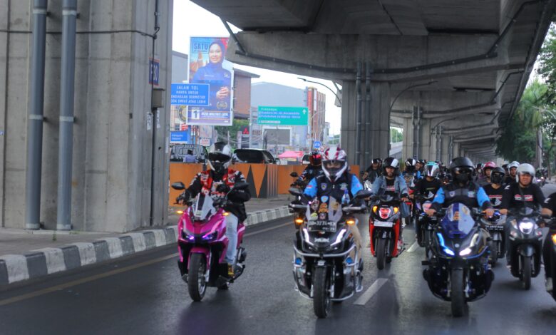Asmo Sulsel Ajak 1.000 Konsumen Meriahkan Rolling Akbar Honda Premium Matic Riders