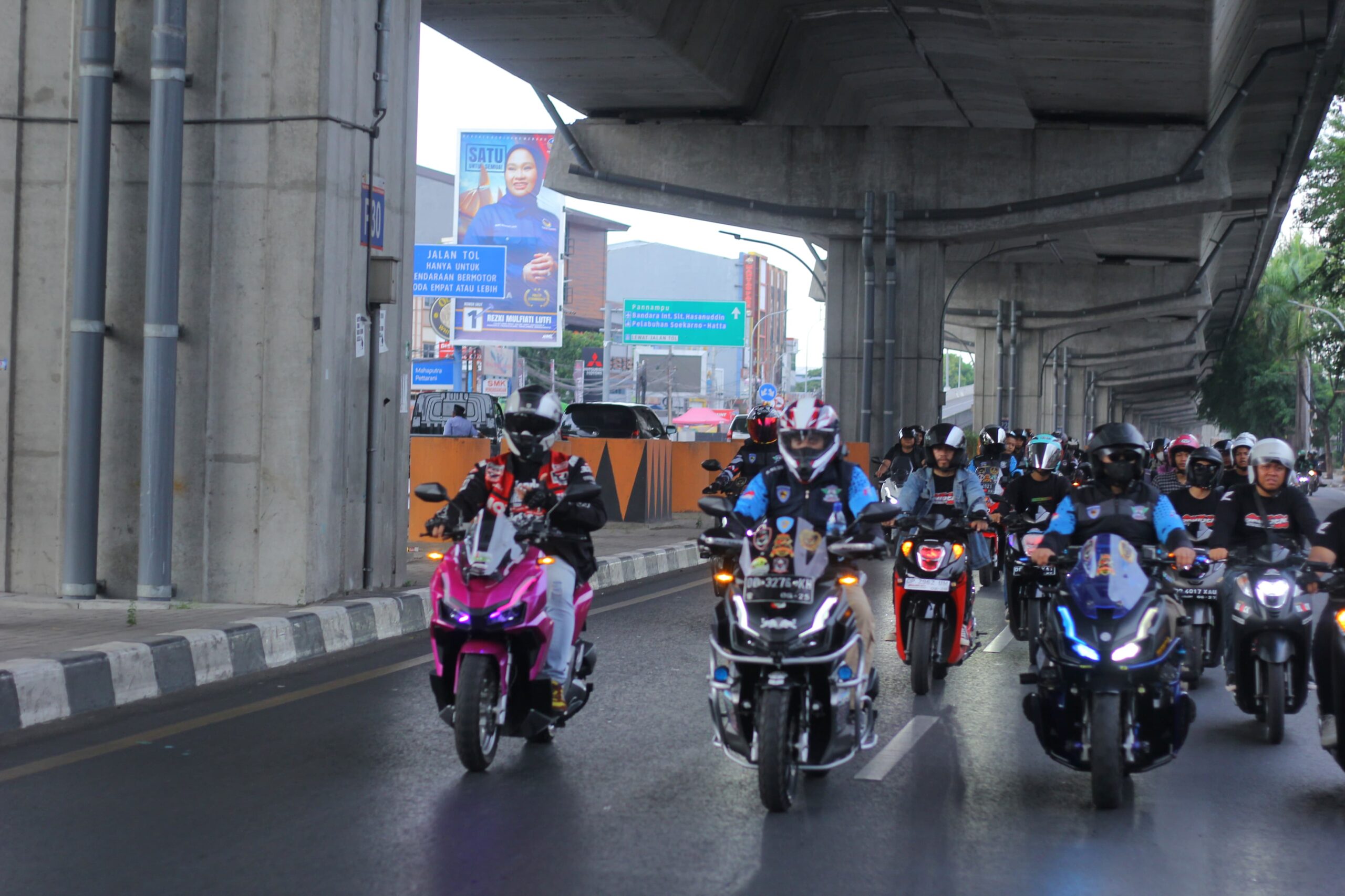 Asmo Sulsel Ajak 1.000 Konsumen Meriahkan Rolling Akbar Honda Premium Matic Riders