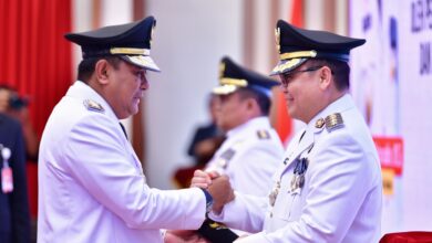 Pj Gubernur Sulsel Lantik Muhammad Saleh dan Andi Batara Lipu Sebagai Pj Bupati Luwu dan Pj Wajo