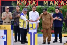 Didampingi Pj Gubernur Sulsel, Presiden Jokowi Resmikan IPAL Senilai Rp1,2 Triliun di Makassar