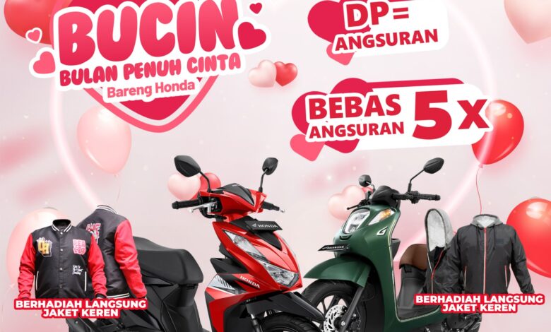 Promo BUCIN, Beli Motor Honda Dapat Potongan Tenor Sampai Lima Kali