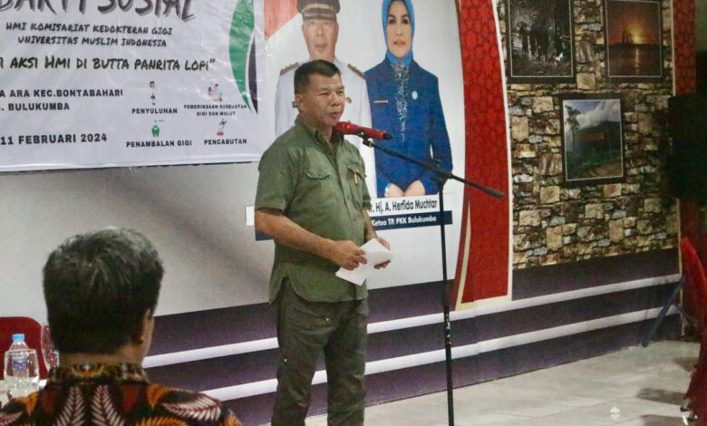Bupati Andi Utta Sambut Ratusan Peserta Baksos HMI Komisariat Kedokteran Gigi UMI
