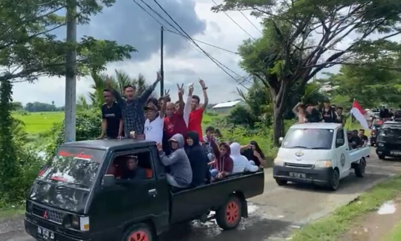 Nelayan Bone Konvoi Serukan Pemilu Damai
