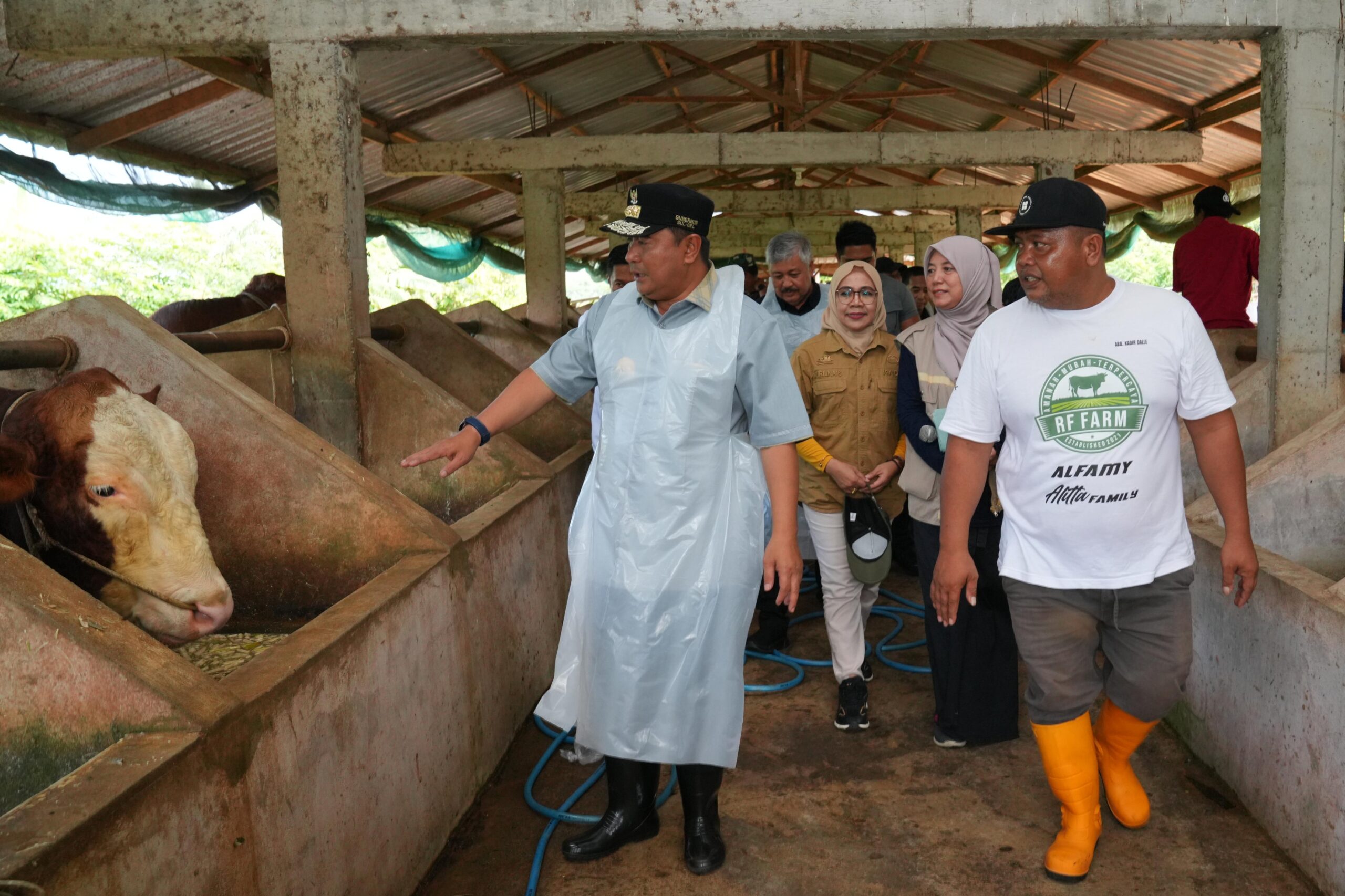 Di Pinrang, Pj Gubernur Sulsel Kunjungi Bangsal Pascapanen, Tebar Benih Ikan dan Inseminasi Buatan