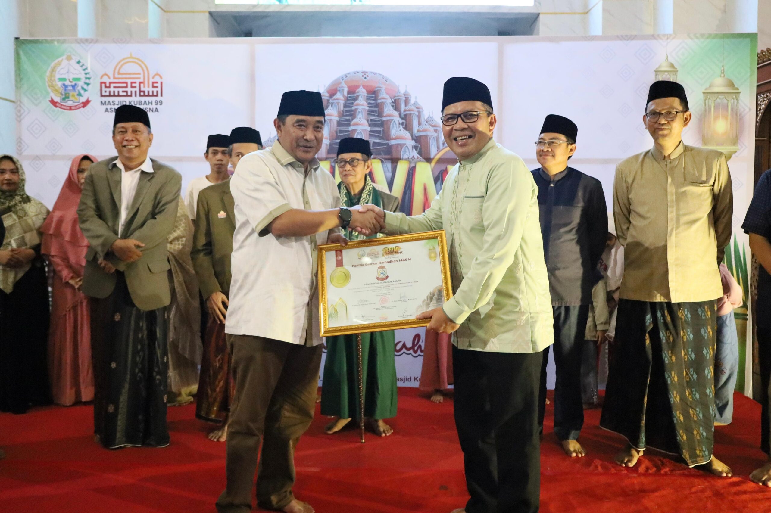 Pj Gubernur Bahtiar dan Danny Pomanto Hadiri Peringatan Nuzulul Qur’an di Masjid Kubah 99 Asmaul Husna