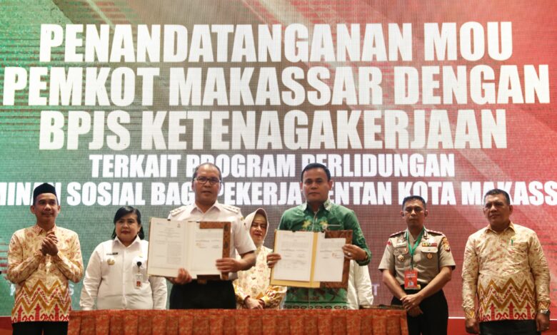 Danny Pomanto Teken MoU dengan BPJAMSOSTEK