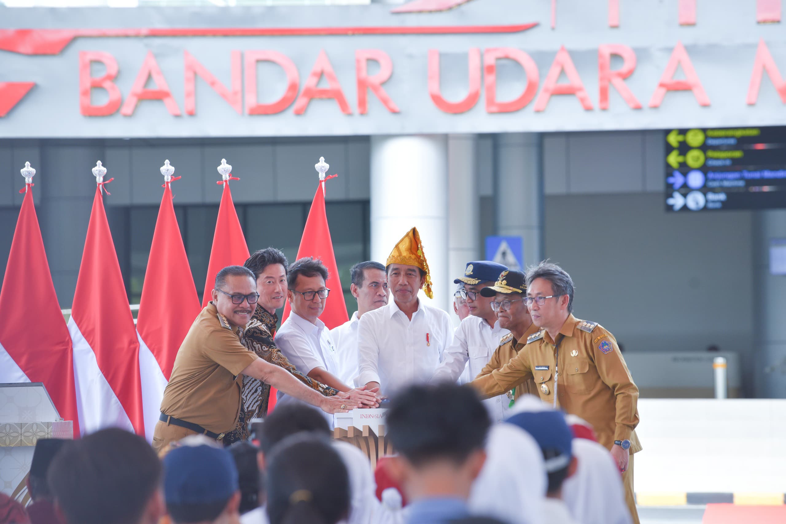 Gubernur Rusdy Mastura Dampingi Jokowi Resmikan 4 Bandara