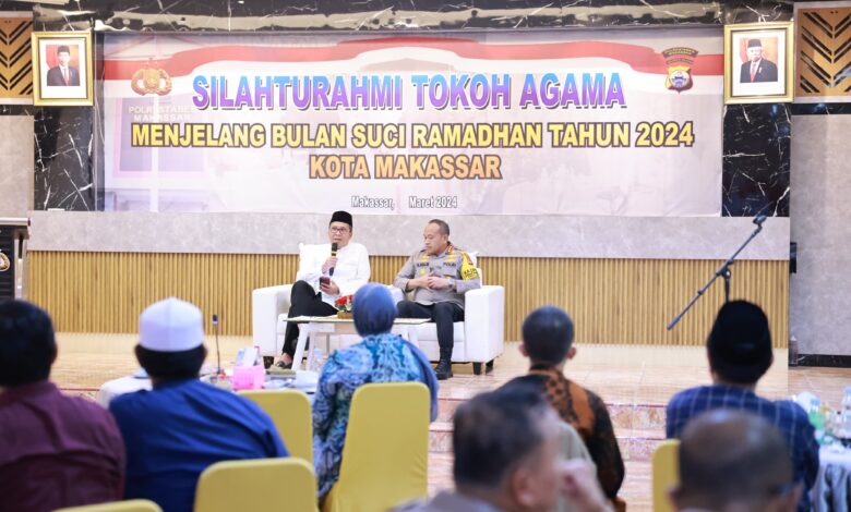 Danny Pomanto-Kapolrestabes Makassar dan Tokoh Agama Kuatkan Soliditas Sambut Ramadan 2024