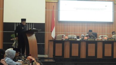 Hadianto Rasyid Laporkan Realisasi APBD Kota Palu 2023 di Rapat Paripurna DPRD