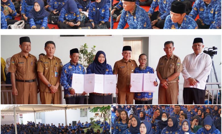 Wali Kota Palu Serahkan SK Kepada 600 Tenaga PPPK Pemkot Palu