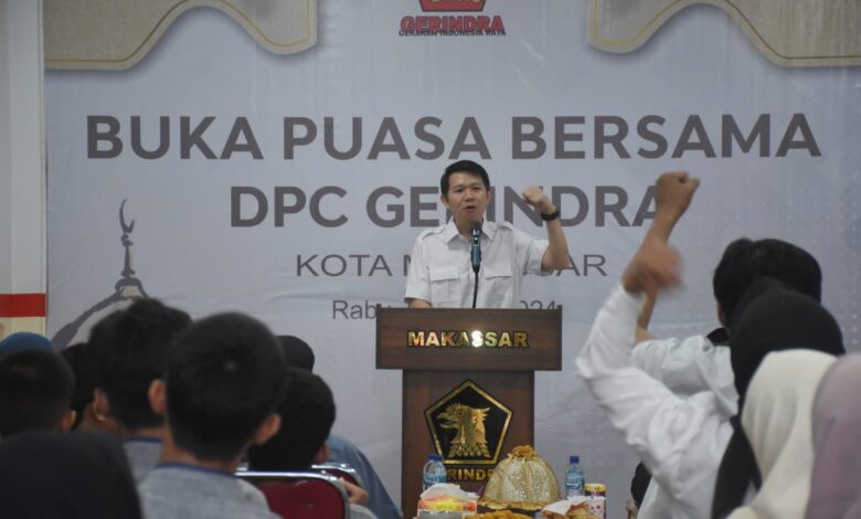 Undang Anak Yatim, Gerindra Makassar Gelar Buka Puasa Bersama