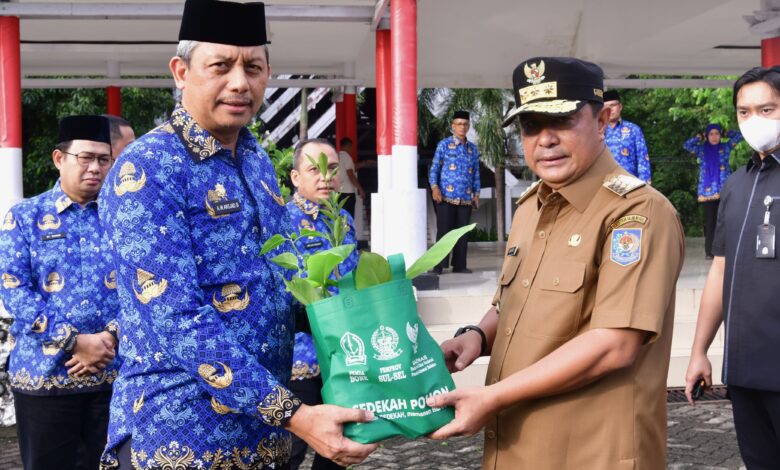 Hari Kesadaran Nasional, Penjabat Gubernur Sulsel Serahkan 4.100 Bibit Pohon dan 2.341 SK PPPK