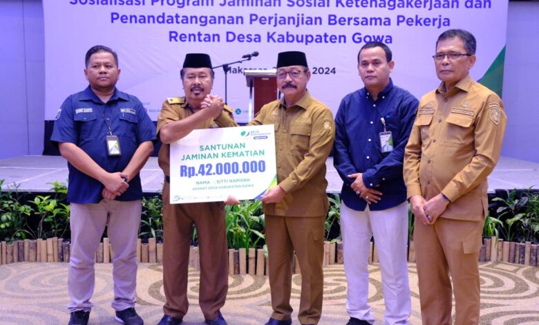 Pemkab Gowa Beri Perlindungan Sosial ke Pekerja Rentan