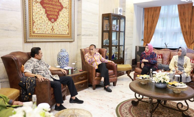 Danny Pomanto Sambut Silaturahmi Wakil Ketua MPR RI Fadel Muhammad di Makassar