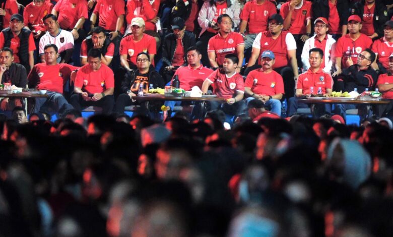 Nobar Semifinal Piala Asia U-23 Di Gowa Dipadati Ribuan Penonton