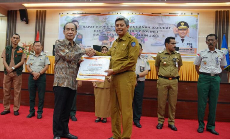 BNPB Beri Bantuan DSP Rp 2,5 Miliar Beserta Logistik untuk Bencana di Sulsel