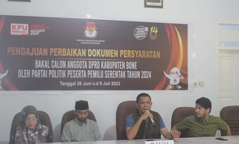 KPU Pastikan Calon Perseorangan Pilkada Bone 2024 Tidak Ada