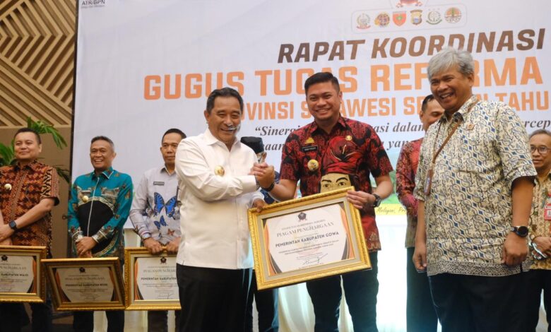 Pemkab Gowa Jadi Pemerintah Teraktif Penyelenggaraan Reforma Agraria 2023