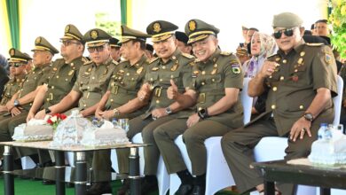 Wali Kota Palu Hadiri Upacara HUT ke-74 Satpol PP Provinsi Sulteng di Banggai