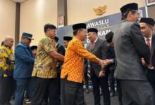 Ketua DPRD Palu Hadiri Pelantikan dan Pengucapan Sumpah Anggota Panwascam