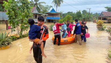 Bantu Korban Banjir dan Longsor, PMI Sulsel Turunkan Relawan Evakuasi Warga