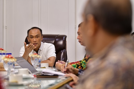 Tim Pengendalian Inflasi Daerah Sulsel Rapat Koordinasi Bersama Prof Zudan Pj Gubernur Sulsel