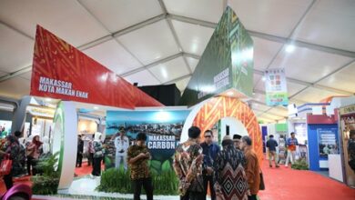 Makassar Low Carbon City dan Makassar Kota Makan Enak Sapa Pengunjung ICE Apeksi XVII