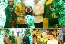 Wali Kota Hadianto Rasyid Bersama Ketua PKK Palu Hadiri Gala Dinner Rakernas Apeksi XVII di Balikpapan