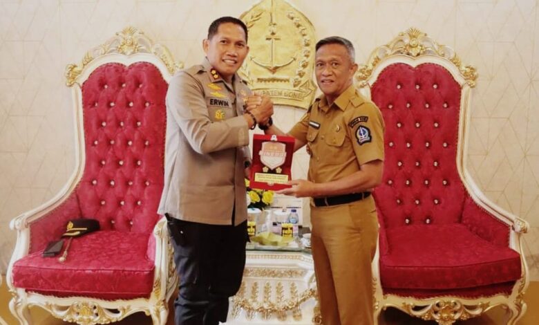 Temui Pj Bupati, Kapolres Bone AKBP Erwin Syah Komitmen Kerja Sama Jaga Kamtibmas