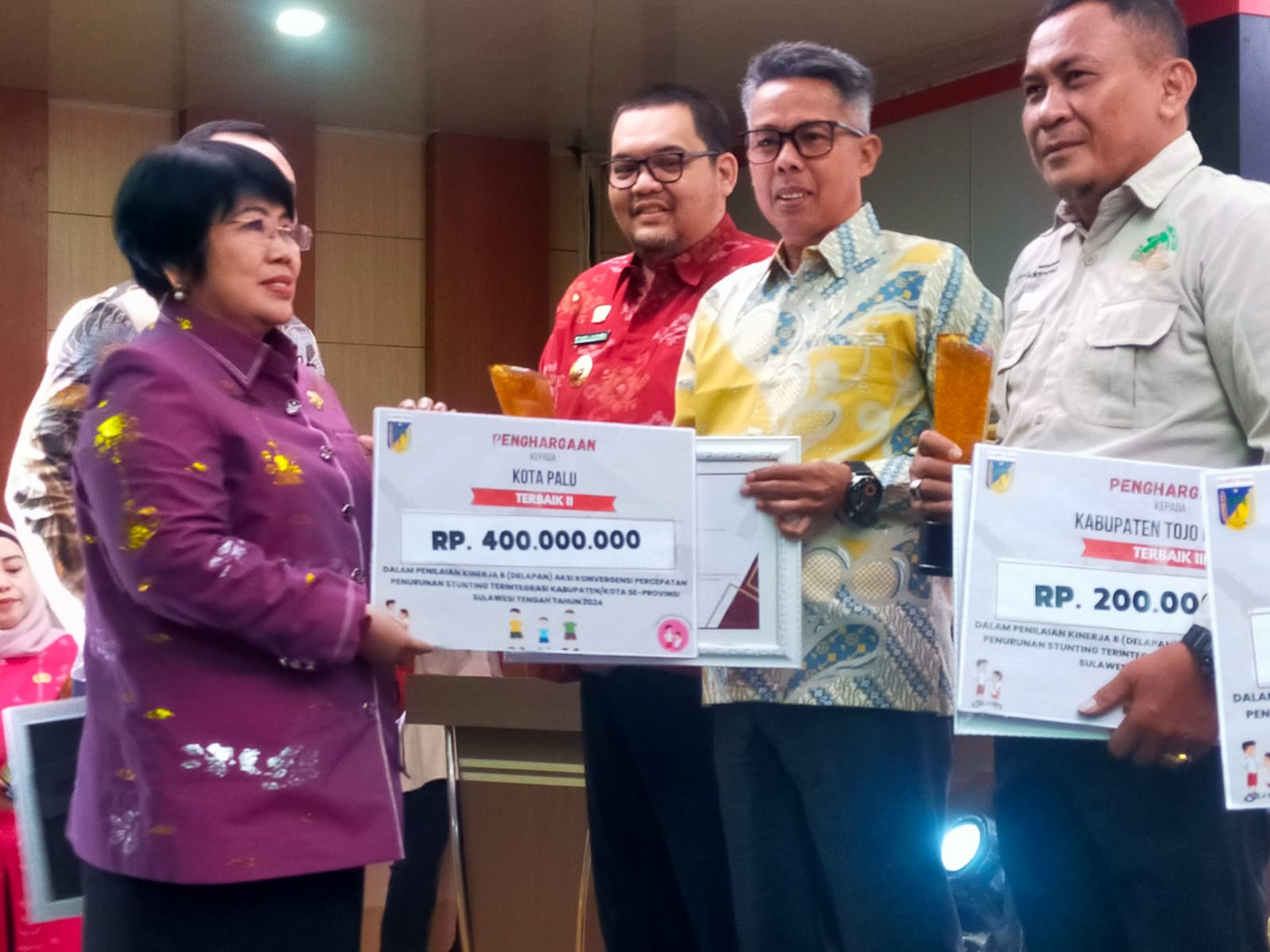 Kota Palu Raih Juara 2 dalam Penilaian Kinerja Pencegahan dan Penurunan Stunting Tingkat Provinsi Sulawesi Tengah Tahun 2024