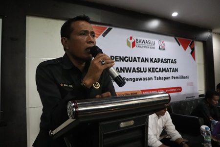 Tingkatkan Kualitas Pengawas, Bawaslu Bone Gelar Pelatihan Pengawasan Pilkada Serentak 2024