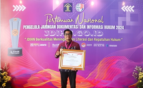 Makassar Berhasil Raih Penghargaan JDIH Tingkat Nasional 2024