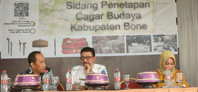 Sidang Penetapan Cagar Budaya Bone, Alimuddin: Warisan Leluhur Harus Dijaga Baik