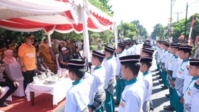 Wabup Gowa Lepas 86 Sekolah Peserta Gerak Jalan Pelajar