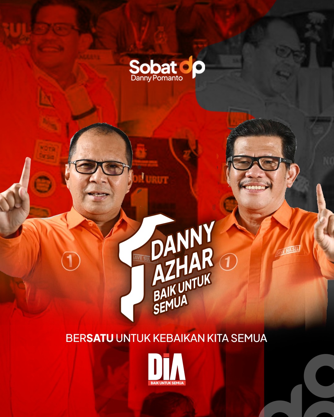 Pasangan Danny-Azhar Nomor Satu di Pilgub Sulsel