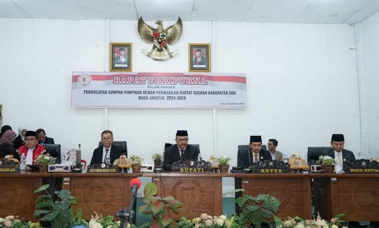 Hadiri Pelantikan Pimpinan DPRD Sigi Masa Jabatan 2024-2029, Ini Sekda Sigi