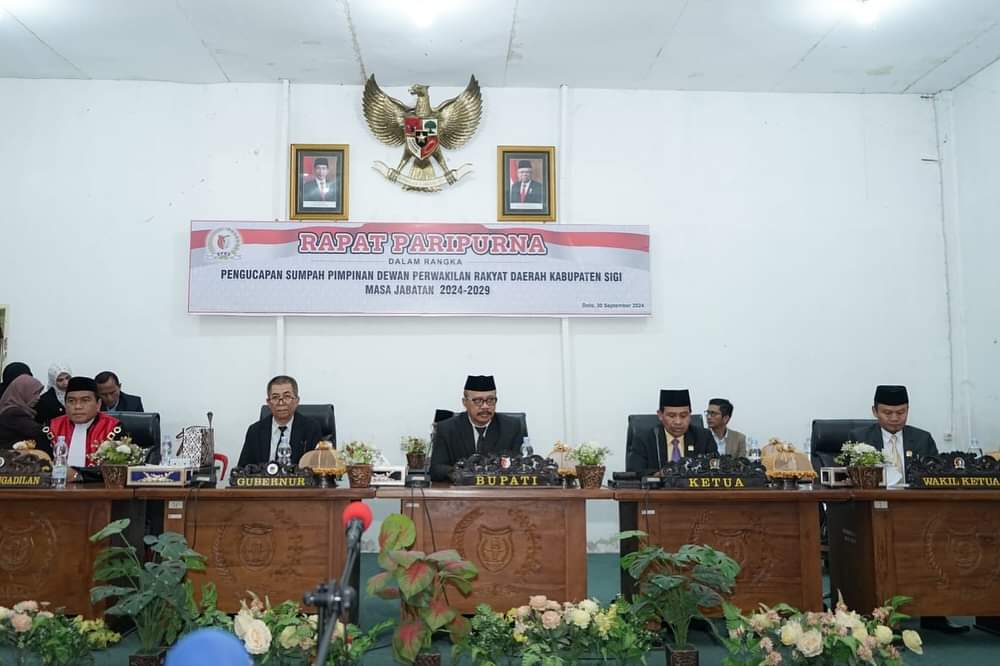 Hadiri Pelantikan Pimpinan DPRD Sigi Masa Jabatan 2024-2029, Ini Sekda Sigi