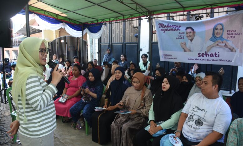 Kampanye Dialogis, Rezki Mulfiati Lutfi Sasar Sejumlah Wilayah di kota Makassar