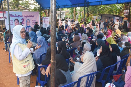 Kampanye di Manggala, Rezki Mulfiati Galang Dukungan Masyarakat Pilih Nomor 2 pada Pilwalkot Makassar