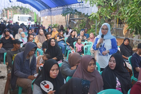 Kampanye di Kecamatan Tamalanrea, Rezki Susuri Tiga Kelurahan